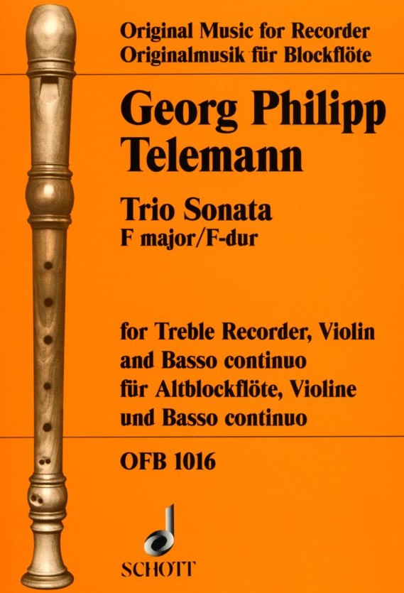 G.Ph. Telemann: Triosonate F-Dur<br>Altblockflte(Oboe)/Violine + BC