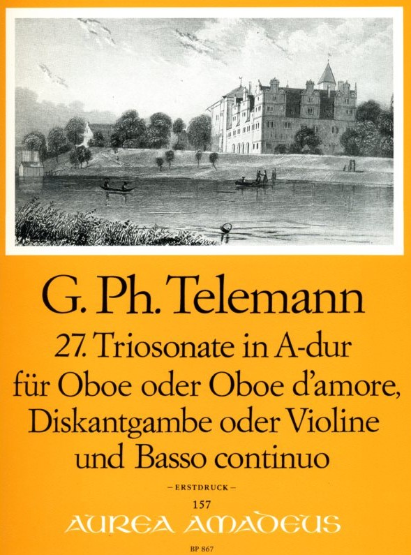 G.Ph. Telemann: 27. Triosonate A-Dur<br>TWV 42:A10 Oboe(Oboe dmore), Viol. + BC