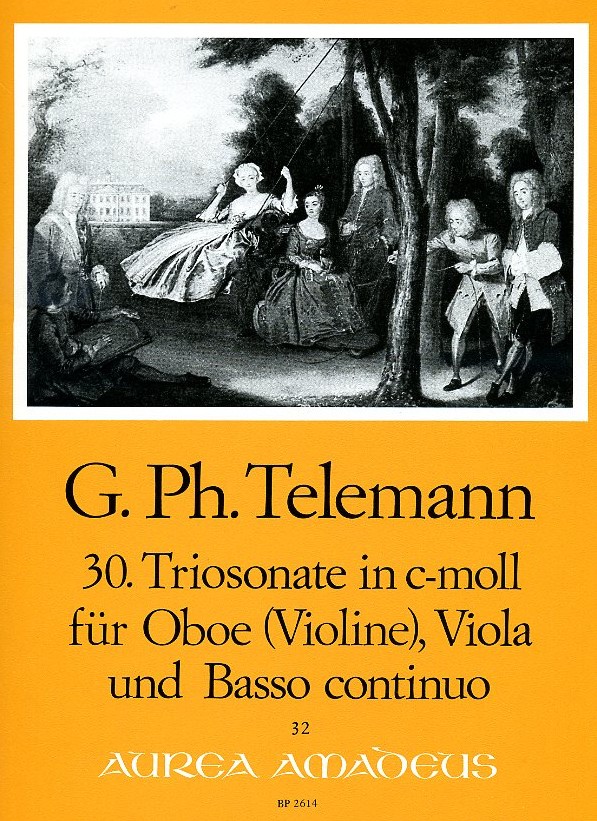 G.Ph. Telemann: 30. Triosonate c-moll<br>(TWV 42:c5) fr Oboe, VA + BC / Amadeus