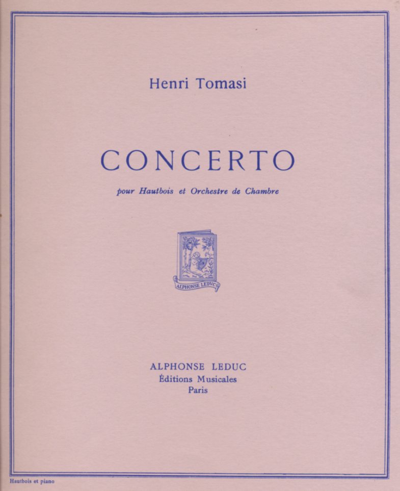 H. Tomasi: Konzert fr Oboe +<br>Orchester - KA