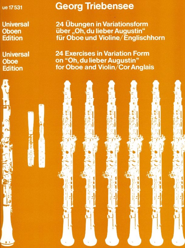 G. Triebensee: 24 Variationen ber<br>&acute;Oh du lieber Augustin&acute; - Oboe + EH
