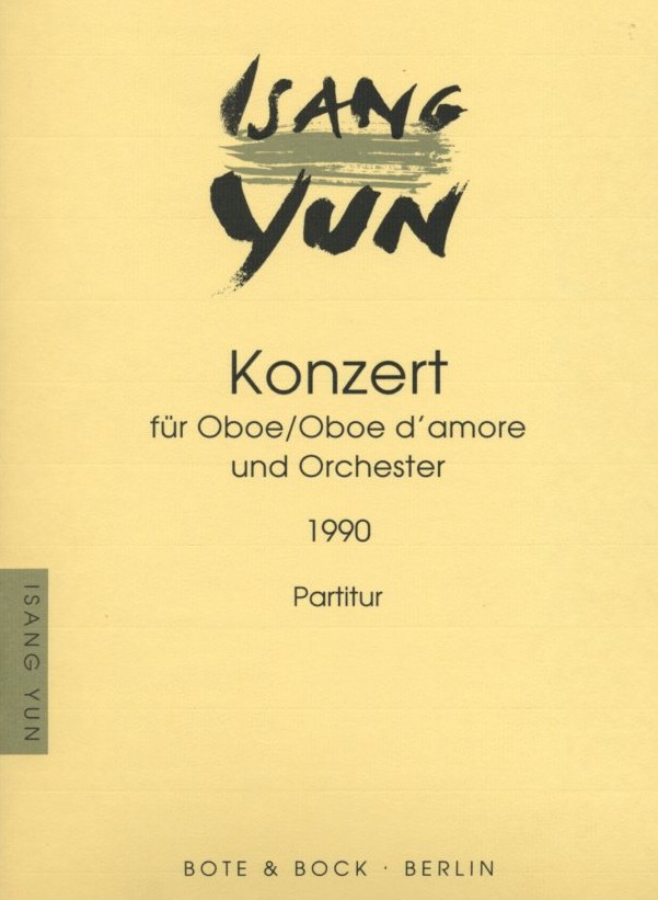I. Yun: Konzert fr Oboe + d&acute;amore<br>Partitur
