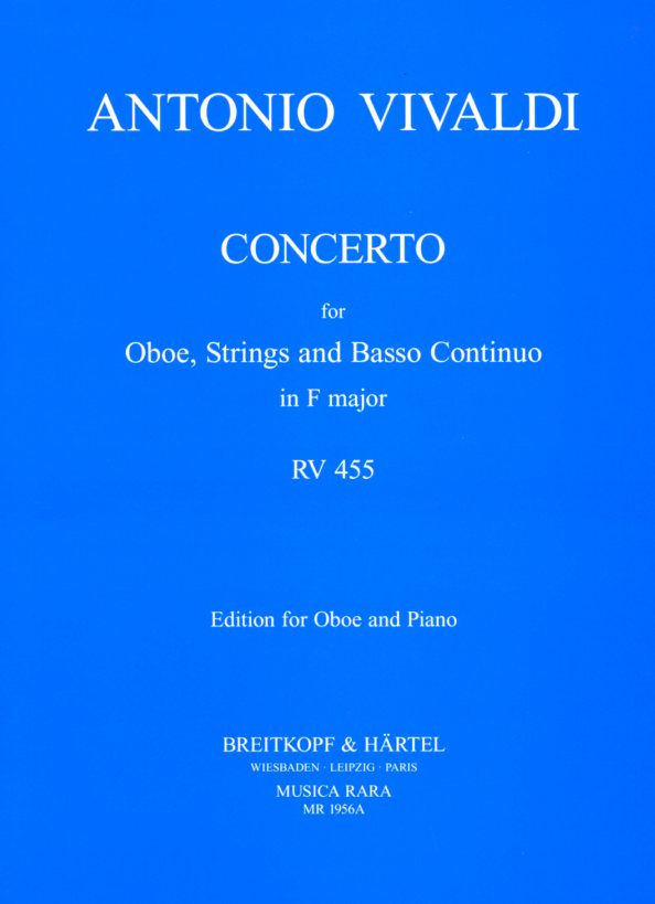 Vivaldi: Oboenkonzert F-Dur F VII/2<br>RV 455 - KA - (Musica Rara)