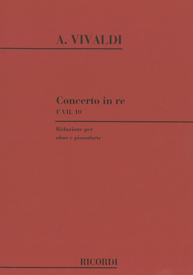 Vivaldi: Oboenkonzert D-Dur F VII/10<br>RV 453 - KA Ricordi
