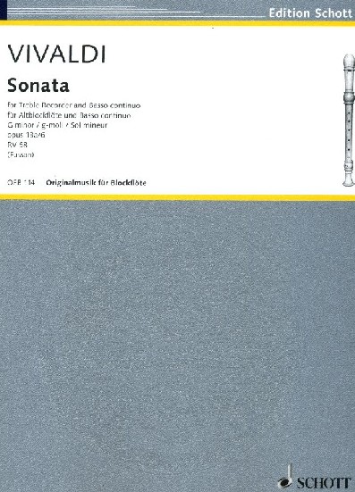 A. Vivaldi: Sonate g-moll RV 58<br>fr Flte (Oboe) + BC