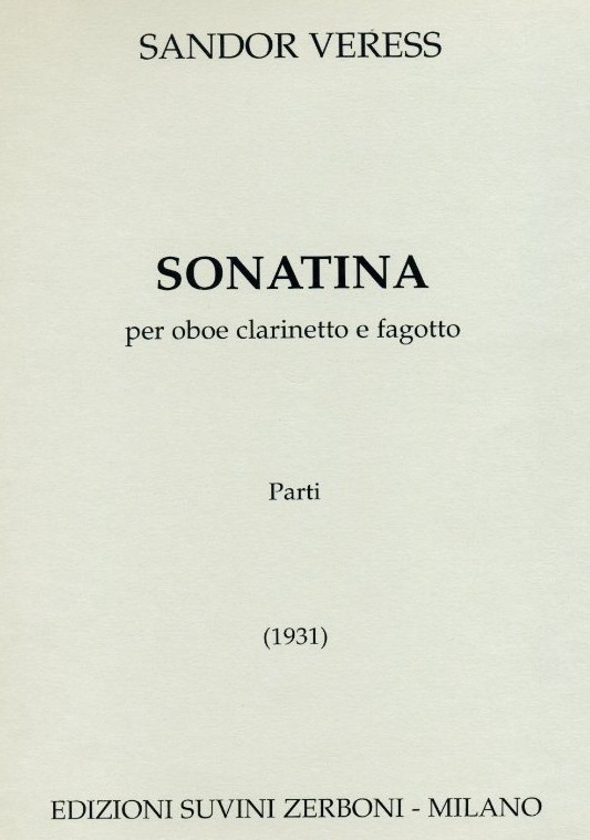 S. Veress(1907-1992): Sonatina fr<br>Trio d&acute;anches / Stimmen