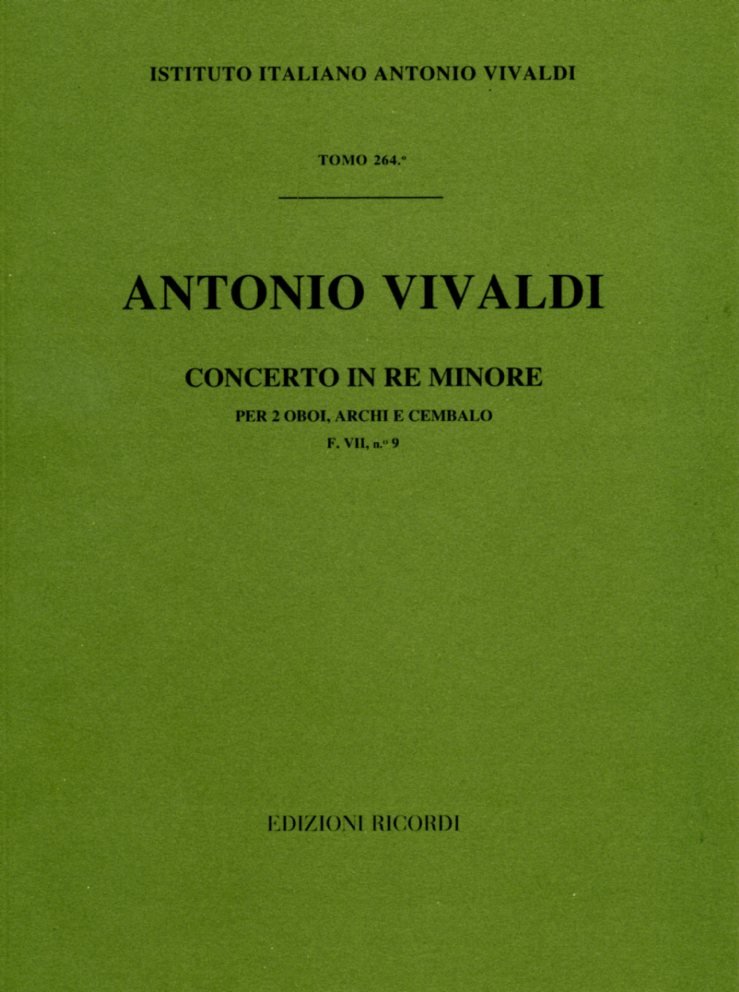 Vivaldi: Konzert fr 2 Oboen d-moll<br>VII/9 RV 535 - Partitur / Ricordi