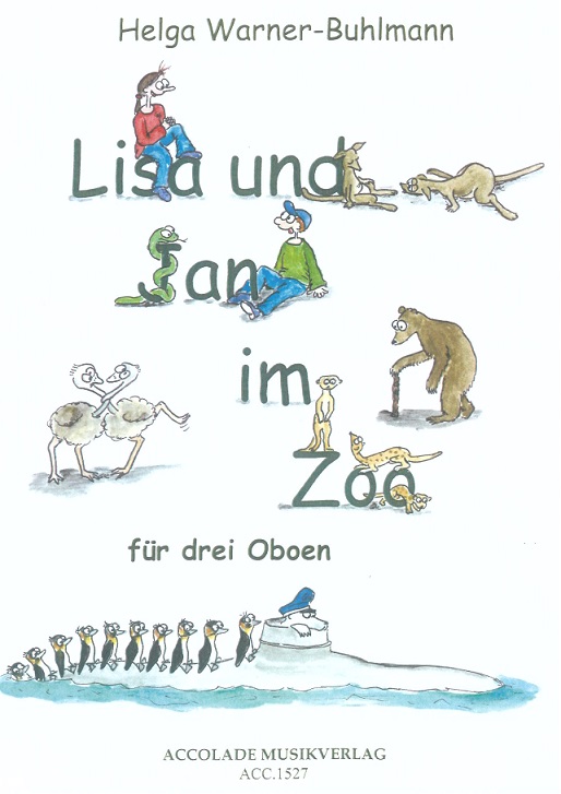 H. Warner-Buhlmann(*1961): Lisa und<br>Jan im Zoo - fr 3 Oboen