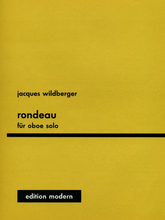 J. Wildberger: Rondo - fr<br>Oboe solo