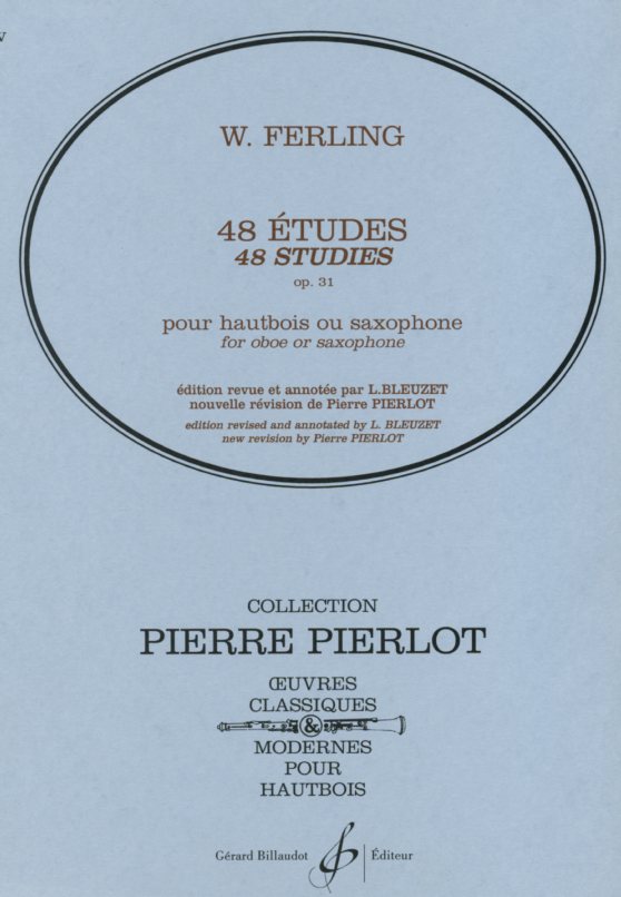 F.W. Ferling: 48 bungen<br>fr Oboe solo op 31 - Hgb. P. Pierlot