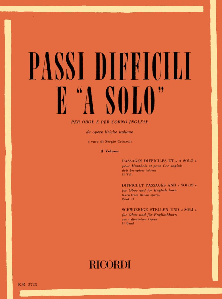 Orchesterstudien fr Oboe Bd. II<br>von Sergio Crozzoli