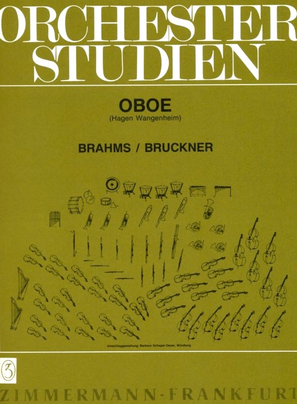 Orchesterstudien fr Oboe/ Brahms -<br>Bruckner - Hagen Wangenheim
