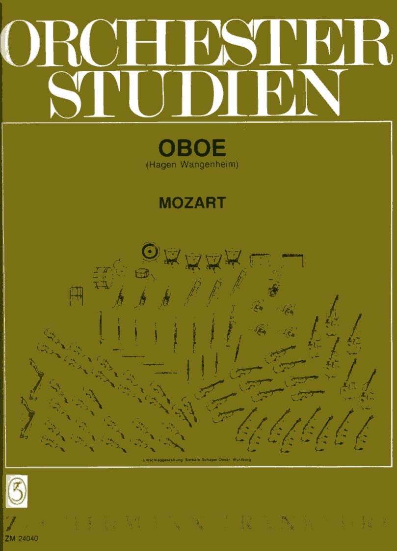 Orchesterstudien fr Oboe / Mozart<br>Hagen Wangenheim