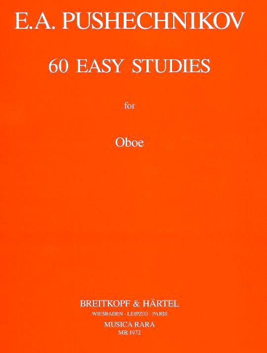 E.A. Pushechnikov:<br>60 leichte Studien fr Oboe