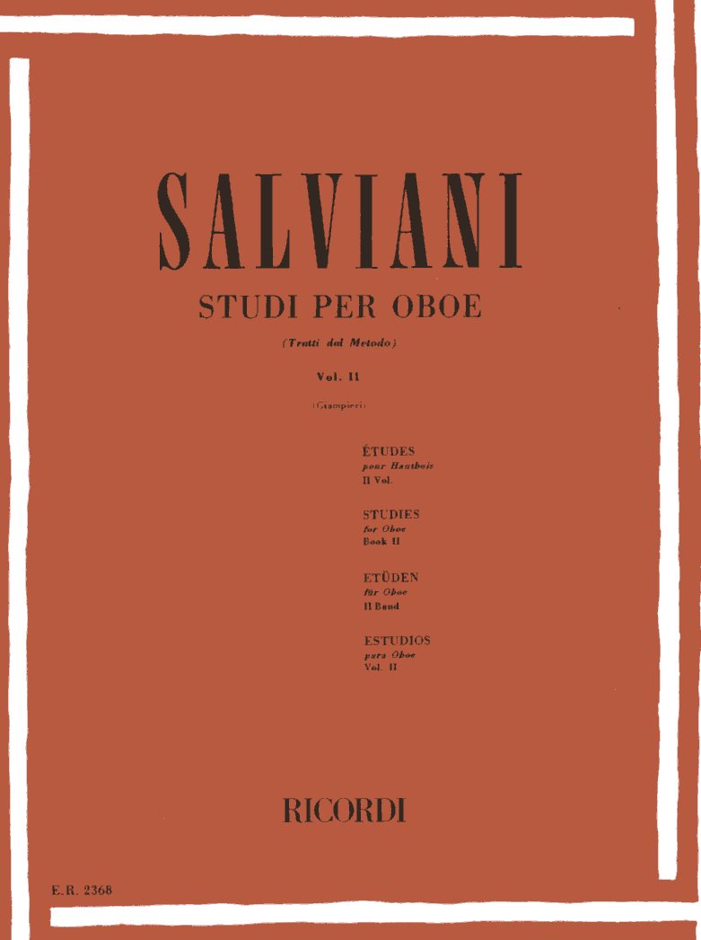 Salviani: Studi per oboe Vol. II<br>