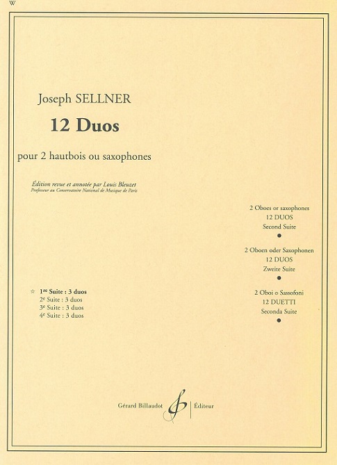 J. Sellner: 12 Duos fr<br>2 Oboen - Bd. I