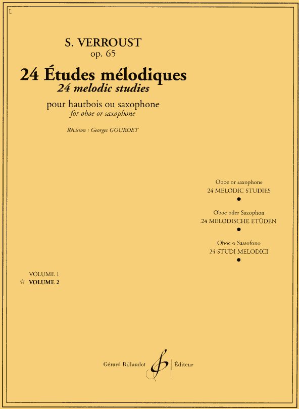 S. Verroust: 24 melodische Etuden<br>fr Oboe - Band 2