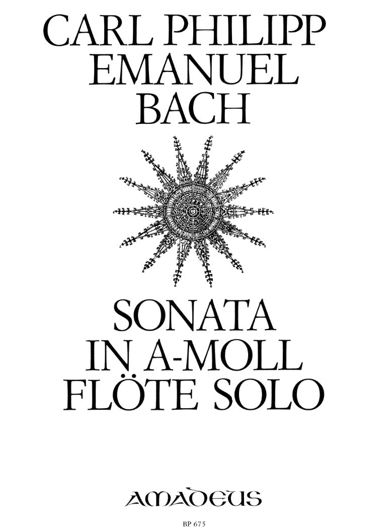 C.Ph.E. Bach: Sonata a-moll<br>fr Flte solo - Amadeus