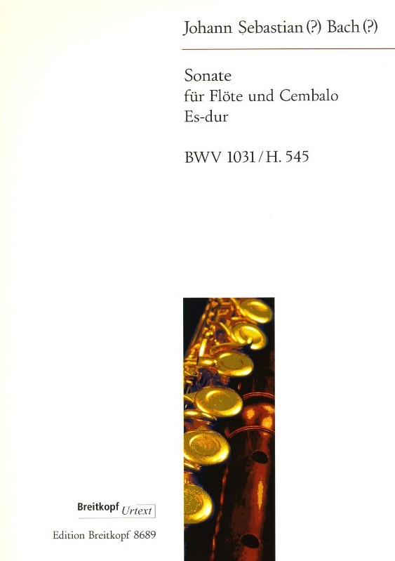 J.S. Bach: Sonate Es-Dur Flte + BC<br>BWV 1031
