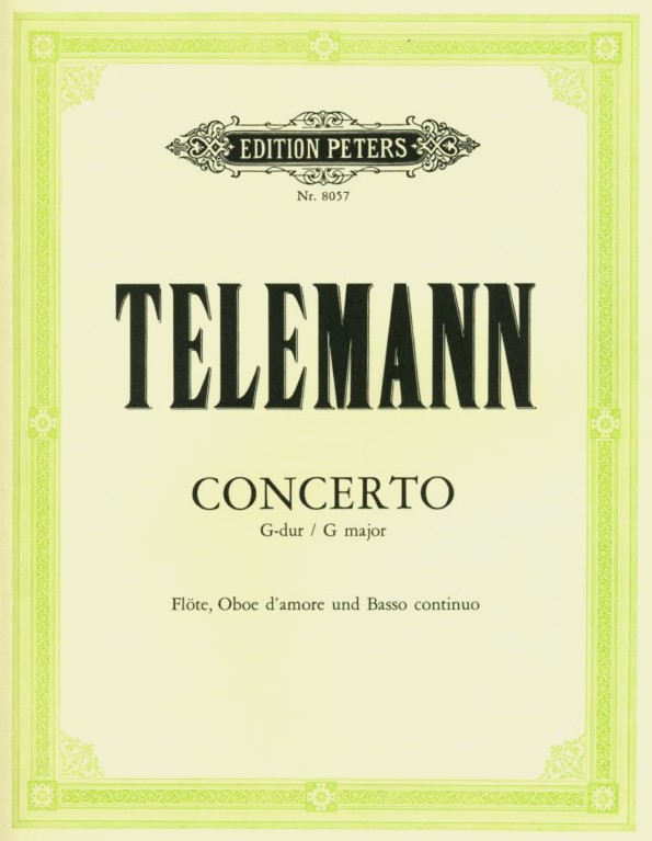 G.Ph. Telemann: Concerto fr Flte,<br>Oboe d&acute;amore + BC / Stimmen