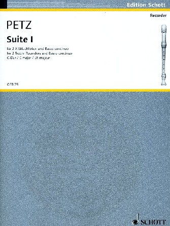 Joh.Chr. Petz: Suite I fr<br>2 Altblockflten + BC - Bd. I C-Dur