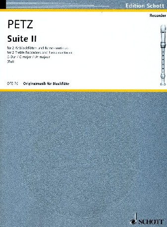 Joh.Chr. Petz: Suite II fr<br>2 Altblockflten + BC - Bd. II C-Dur