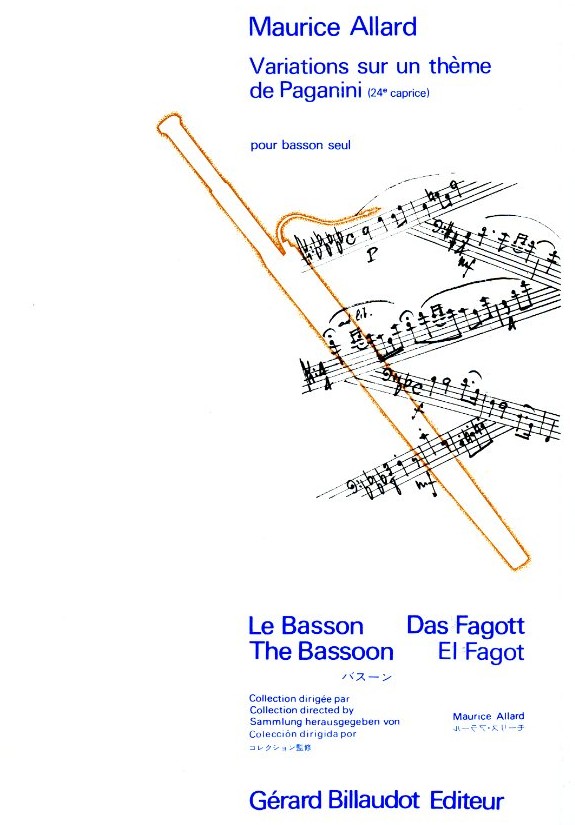 M. Allard: Variations sur un thme<br>de Paganini - Fagott solo
