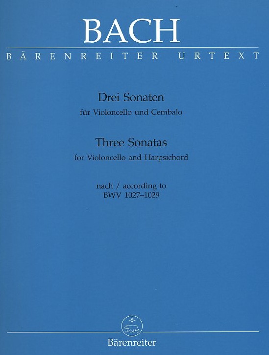 J.S. Bach: Drei Sonaten fr Gambe + BC<br>(Fagott) BWV 1027-1029 - Brenreiter