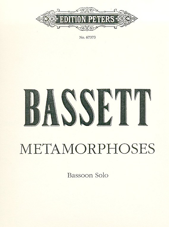 L. Bassett: Methamorphose fr<br>Fagott solo