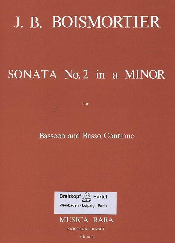 J.B. Boismortier: Sonate a-moll op.26/2<br>fr Fagott + BC