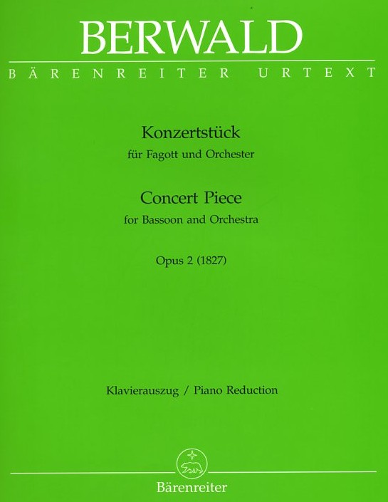 F. Berwald: Konzertstck op. 2 fr<br>Fagott + Orchester - KA / Brenreiter
