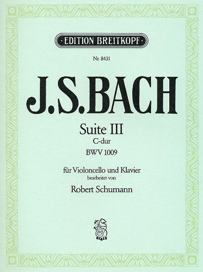 J.S. Bach: Suite III C-Dur fr<br>Cello (Fagott) + Klavier BWV 1009