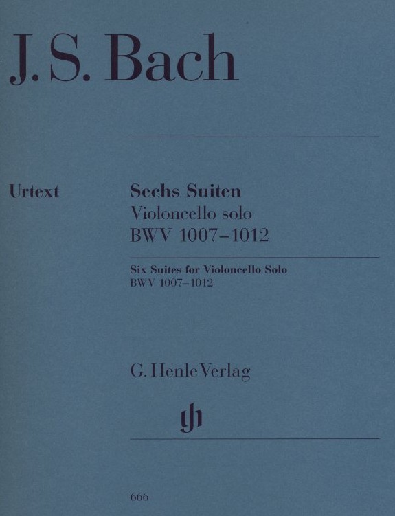 J.S. Bach: 6 Solo-Suiten fr Cello(Fag.)<br>Solo - BWV 1007-1012 /Henle-Urtext