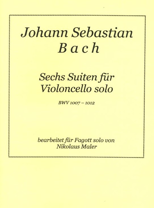 J.S. Bach: 6 Solo-Suiten fr Cello(Fag.)<br>Solo - BWV 1007-1012 / Accolade