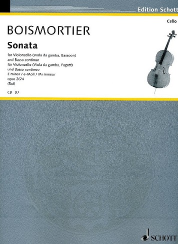 J.B. Boismortier: Sonate e-moll op.26/4<br>fr Fagott (Vc) + BC