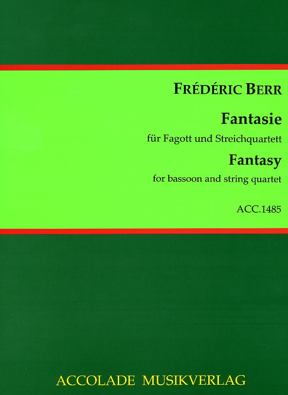 F. Berr(1794-1838): Fantasie fr Fagott<br>+ Streichquartett / Stimmen + Partitur