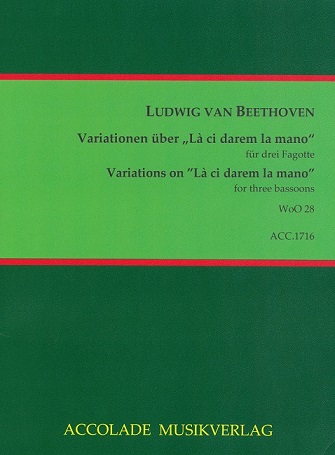 Beethoven: Variationen ber "La ci darem<br>mano" - fr 3 Fagotte