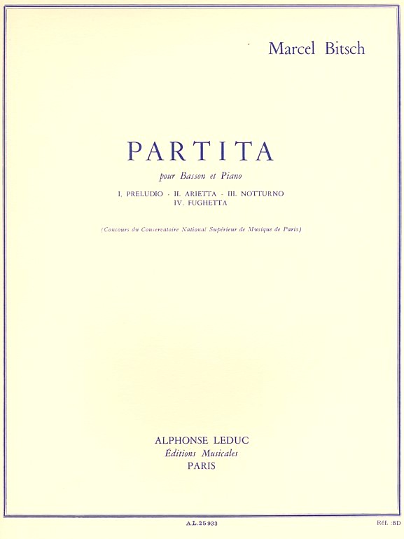 M. Bitsch: Partita<br>fr Fagott + Klavier
