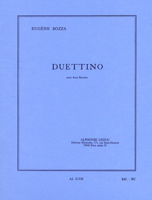 E. Bozza: Duettino fr 2 Fagotte<br>