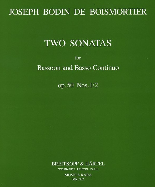 J.B. Boismortier: Sonaten op.50/1-2<br>e-moll + G-Dur fr Fagott + BC
