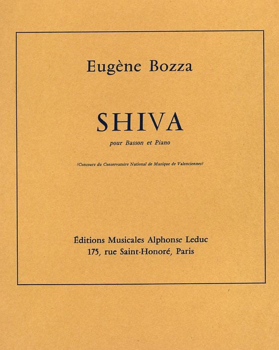 E. Bozza: Shiva -<br>fr Fagott + Klavier
