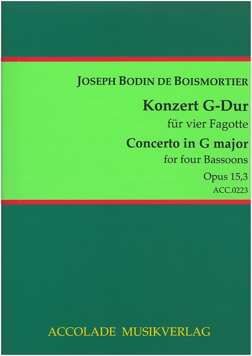 J.B. Boismortier(1689-1755):<br>Concerto III op. 15/3 fr 4 Fagotte