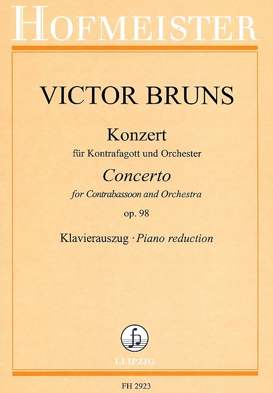 V. Bruns: Konzert op.98<br>fr Kontrafagott + Orchester - KA