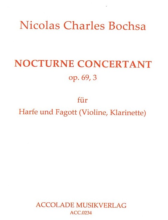 Ch. Bochsa:  Nocturne Concertante<br>op. 69/3 -  fr Fagott + Harfe