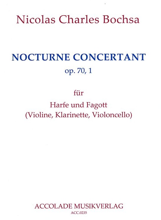 Ch. Bochsa:  Nocturne Concertante<br>op. 70/1 -  fr Fagott + Harfe