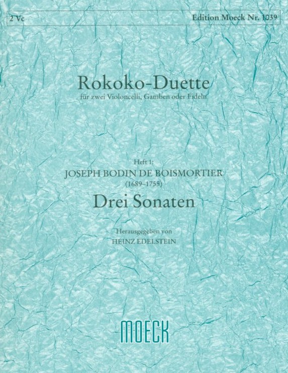 J.B. Boismortier: Rokoko-Duette Heft 1<br>3 Sonaten fr 2 Fagotte (Celli)