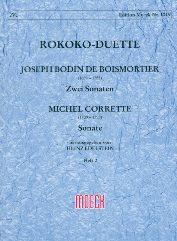 J.B. Boismortier/Corrette: Rokoko-Duette<br>3 Sonaten fr 2 Fagotte (Celli)