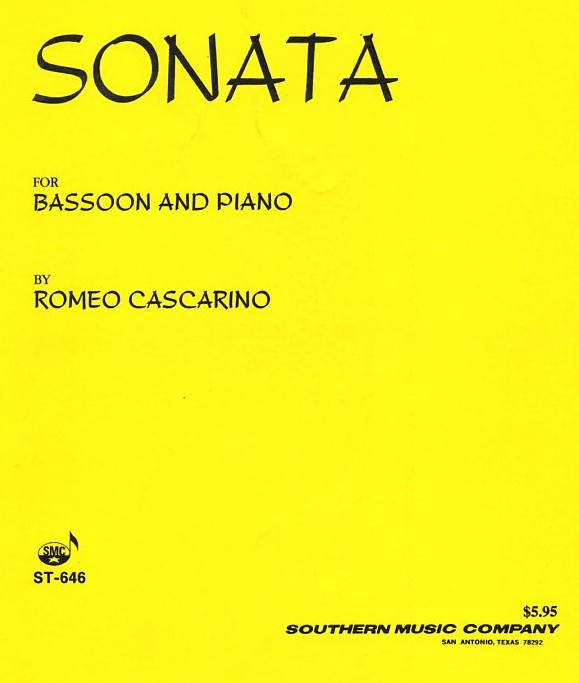 R. Cascarino (*1922): Sonate<br>fr Fagott + Klavier