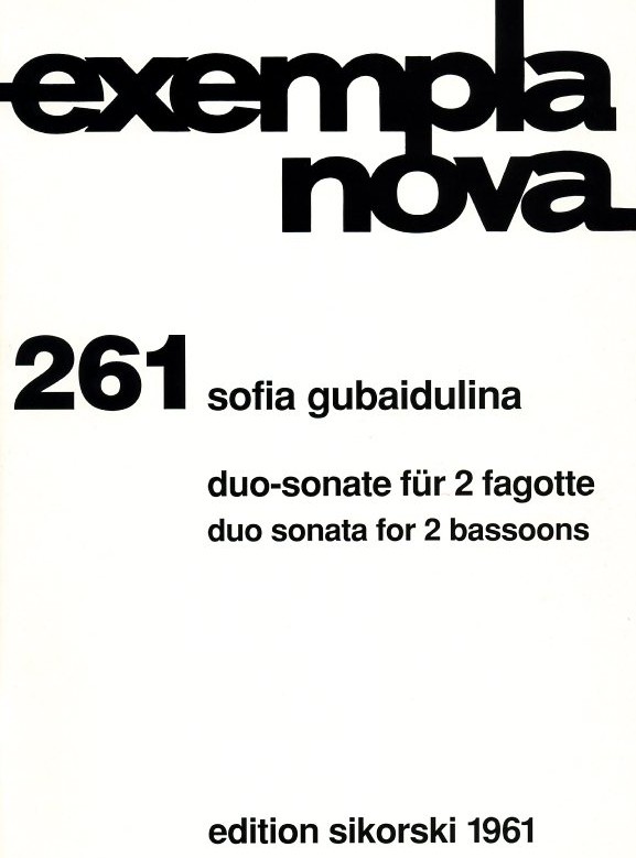 S. Gubaidulina: Duo Sonate fr<br>2 Fagotte