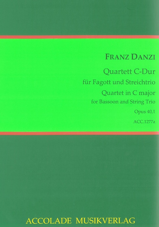 F. Danzi: Quartett C-Dur op.40/1 fr<br>Fagott + Streichtrio - Accolade
